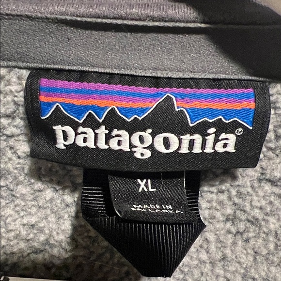 Patagonia Heather Gray Fleece Jacket/Sweater - Picture 2 of 4